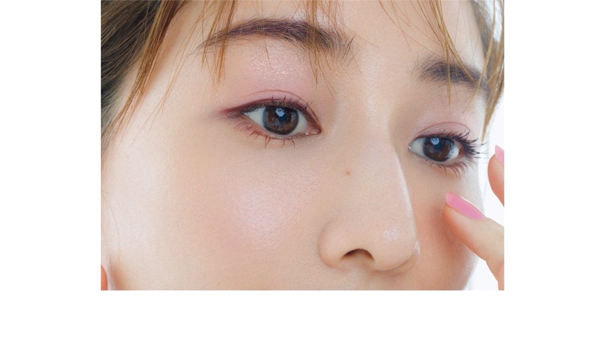 目元のクローズアップ