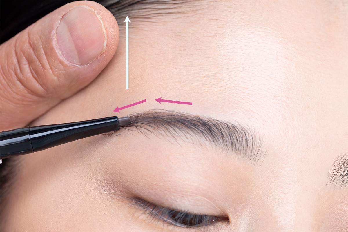 40代 アラフォー 眉毛 太眉 描き方 グレー ペンシル