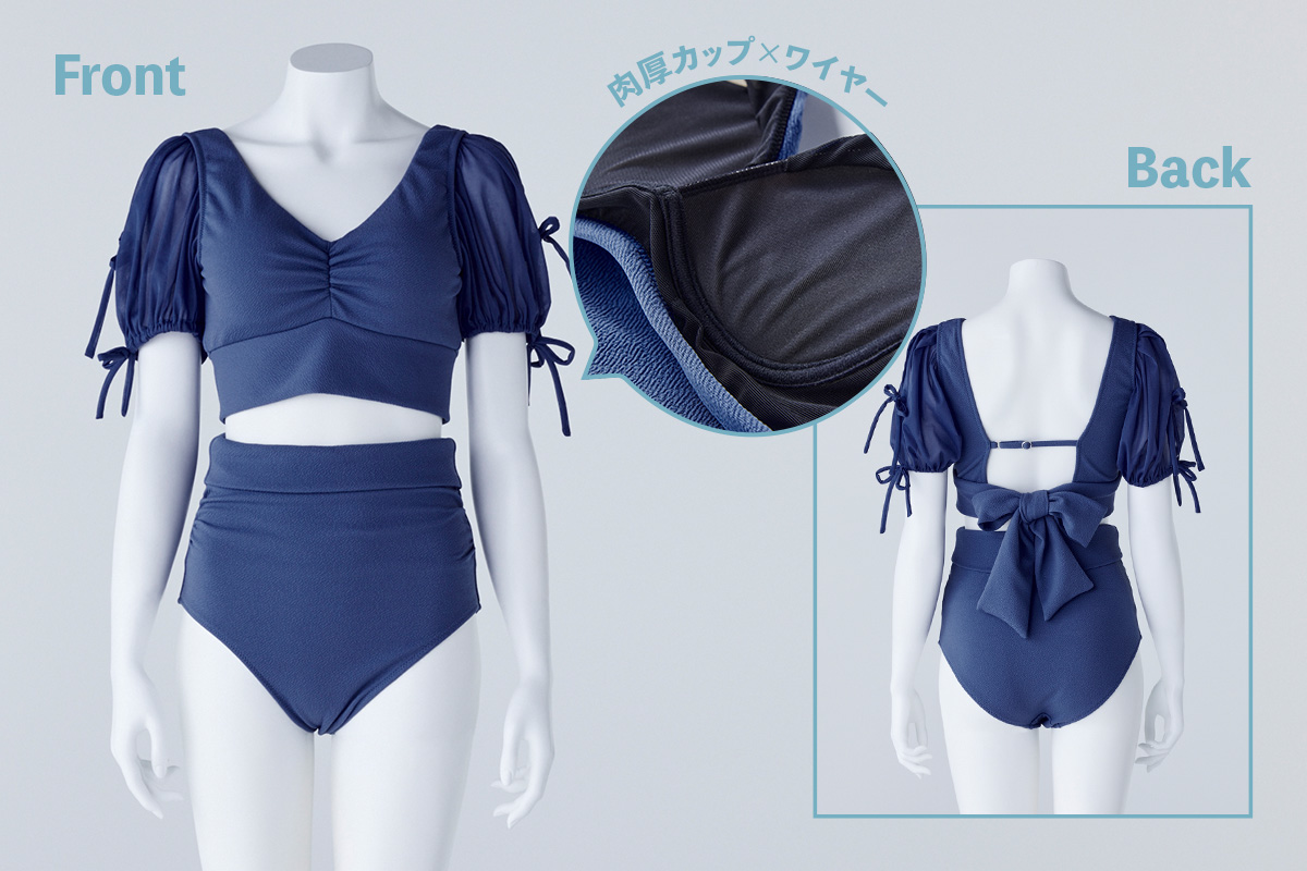 40代からの水着選び　小胸の悩みをカバーする水着➀