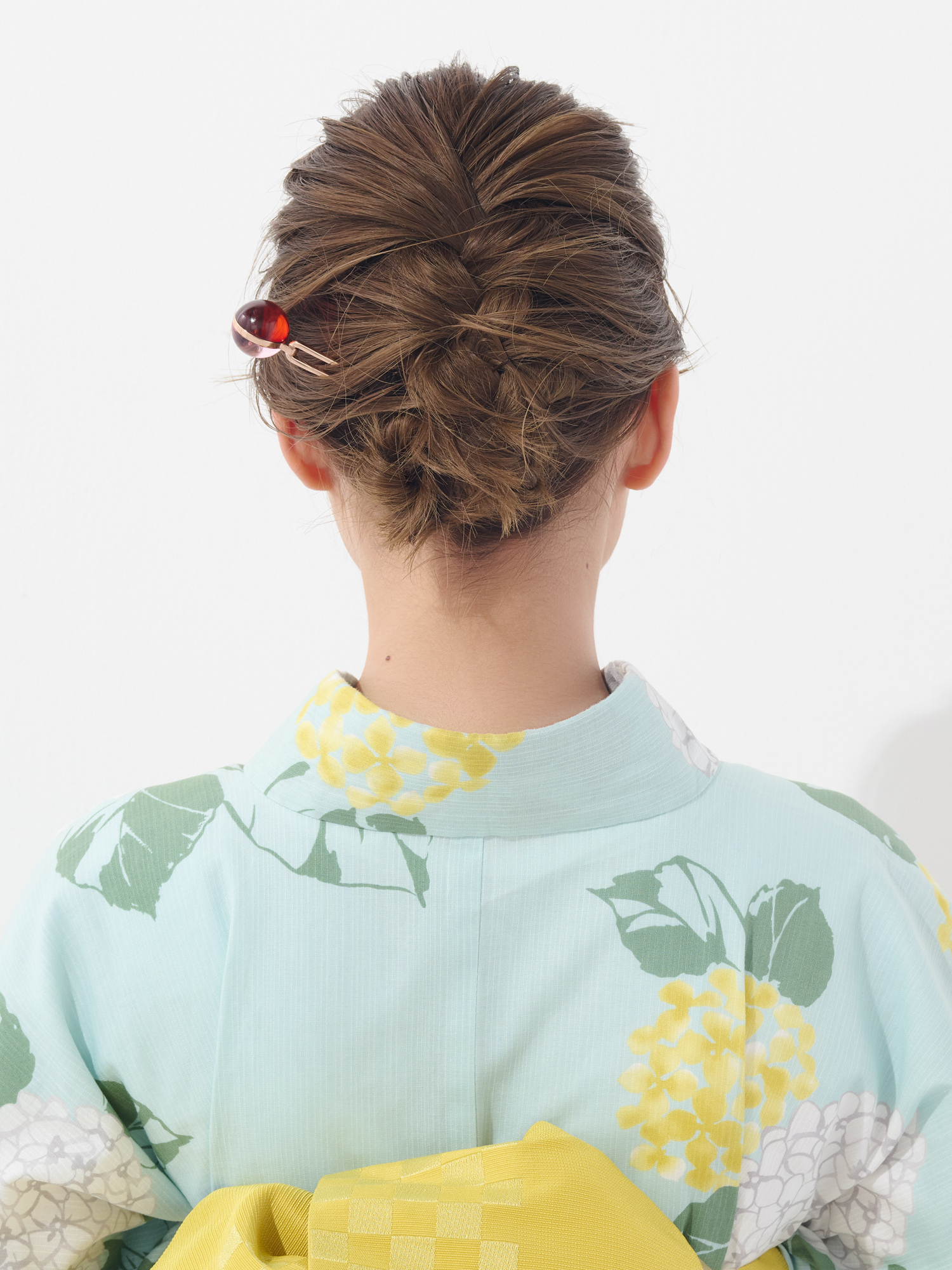 浴衣 ヘアアレンジ ミディアムヘア 新條由芽