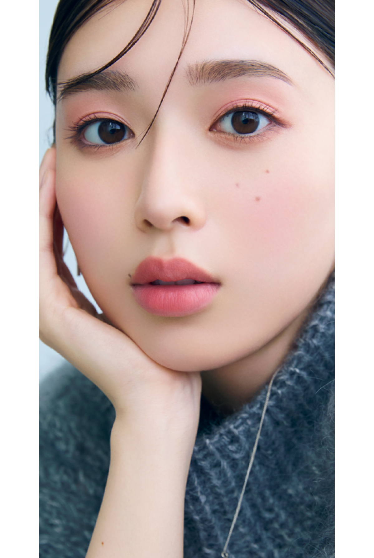 白石聖　秋メイク　2025 ピンクメイク　ワントーンメイク