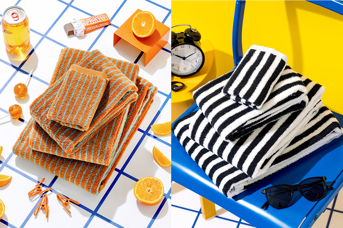 3COINS　スリコ　しましまタオル　