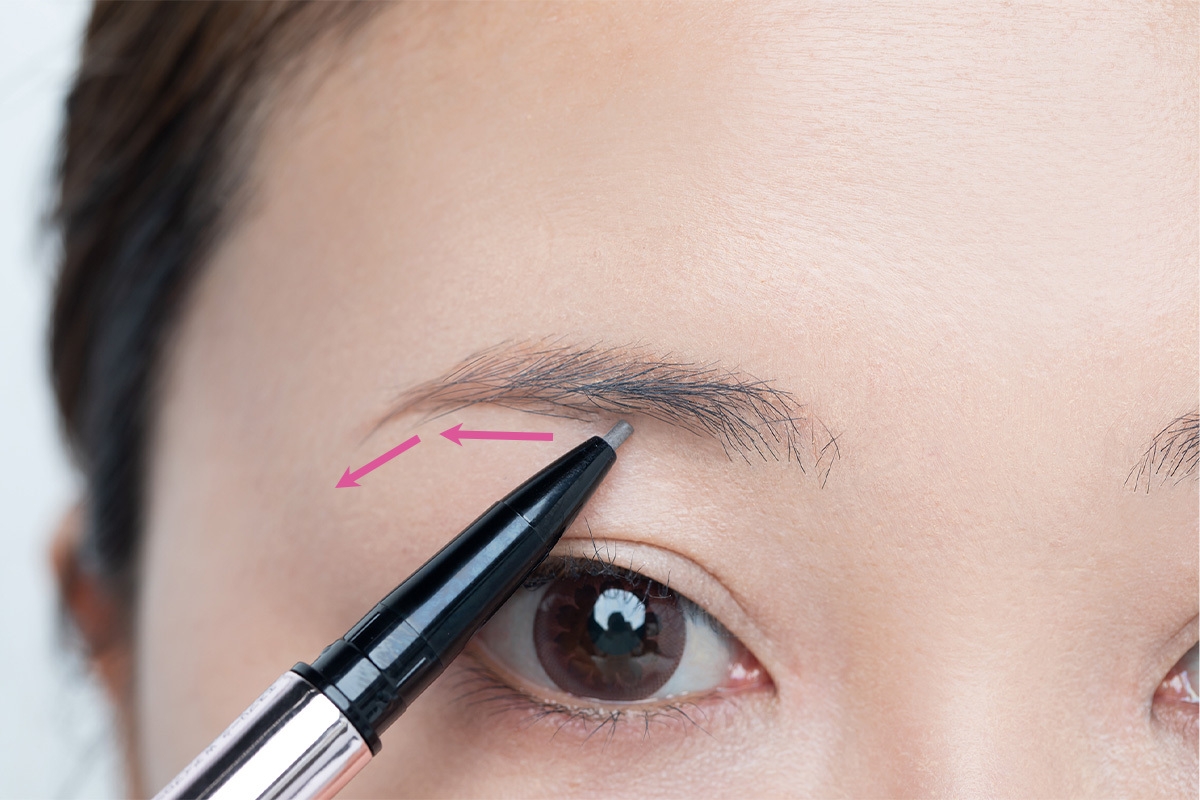 40代 アラフォー 眉毛 描き方 細眉 ペンシル