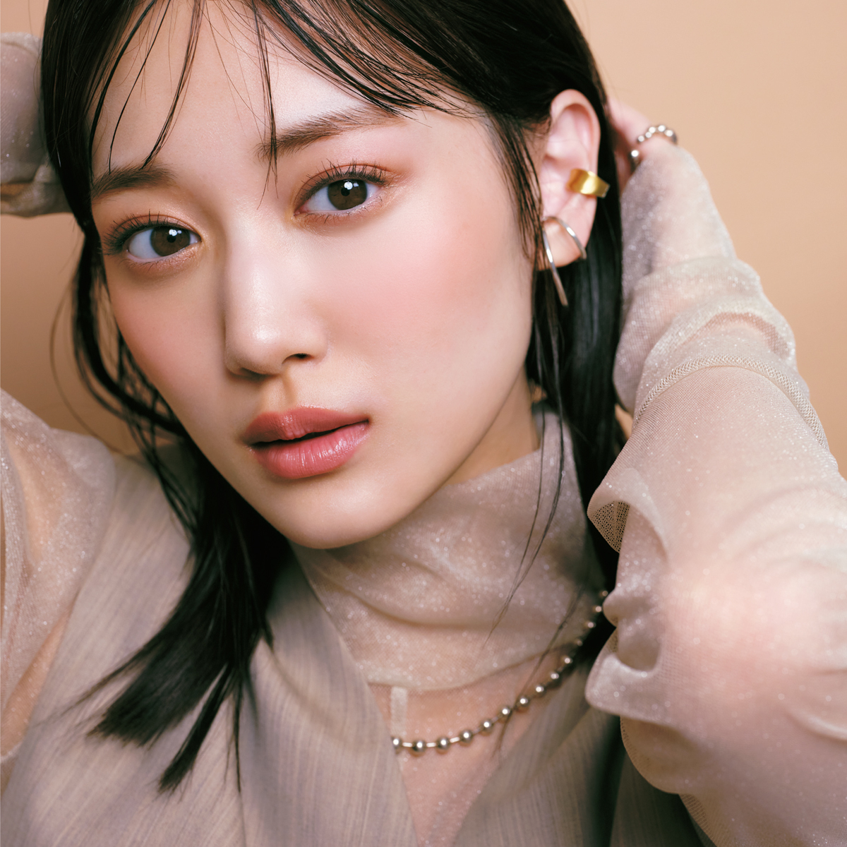 乃木坂46　山下美月　ワントーンメイク