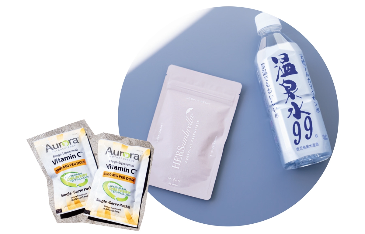 起きたら口にするのは温泉水とサプリだけ