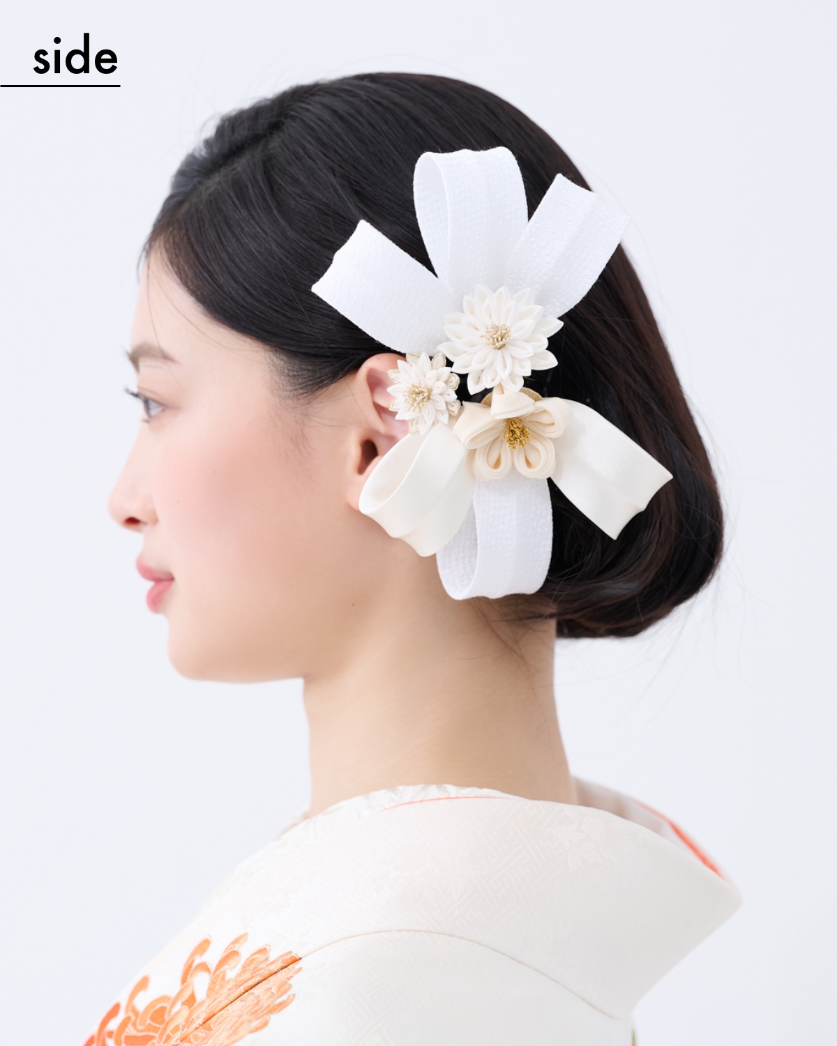 【卒業式袴ヘアアレンジ・セミロング➁】ハレの日こそイメチェン！ なんちゃってボブアレンジ（side）