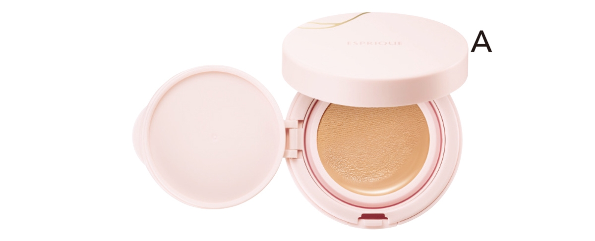 A エスプリーク アクアリー スキンウェア SPF50・PA++++ 全3色 各￥4400（編集部調べ・セット価格）／コーセー