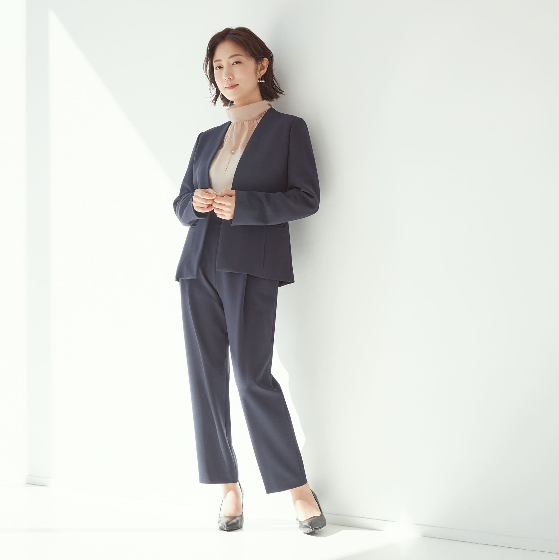 MEGUMIさん 卒業式 入学式 スーツ セットアップ ファッション コーデ