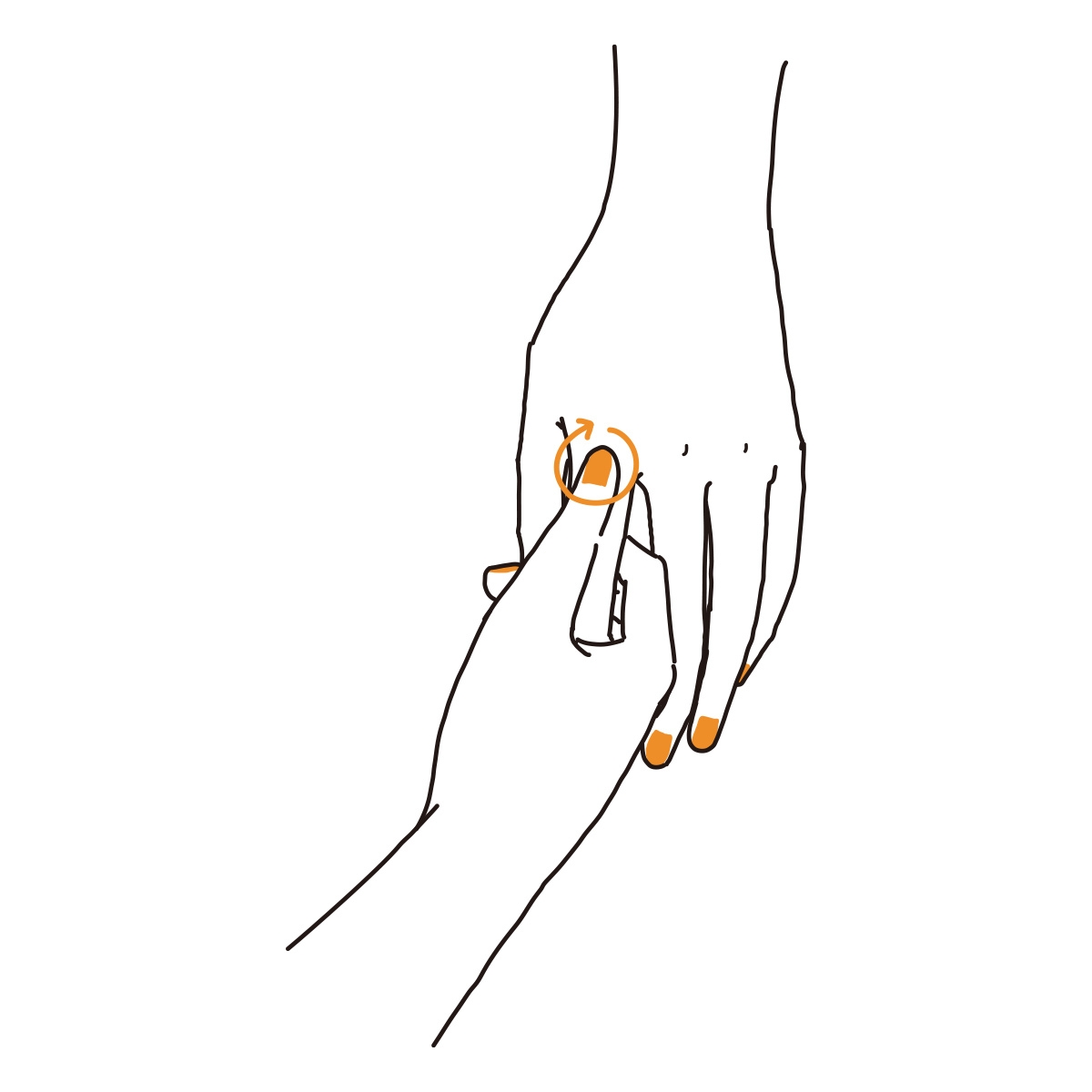 ハンドマッサージSTEP1