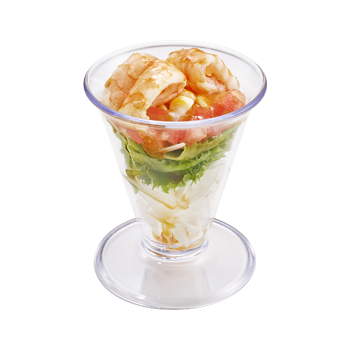 スシロー_えびのカルパッチョ風サラダパフェ（80kcal）￥260