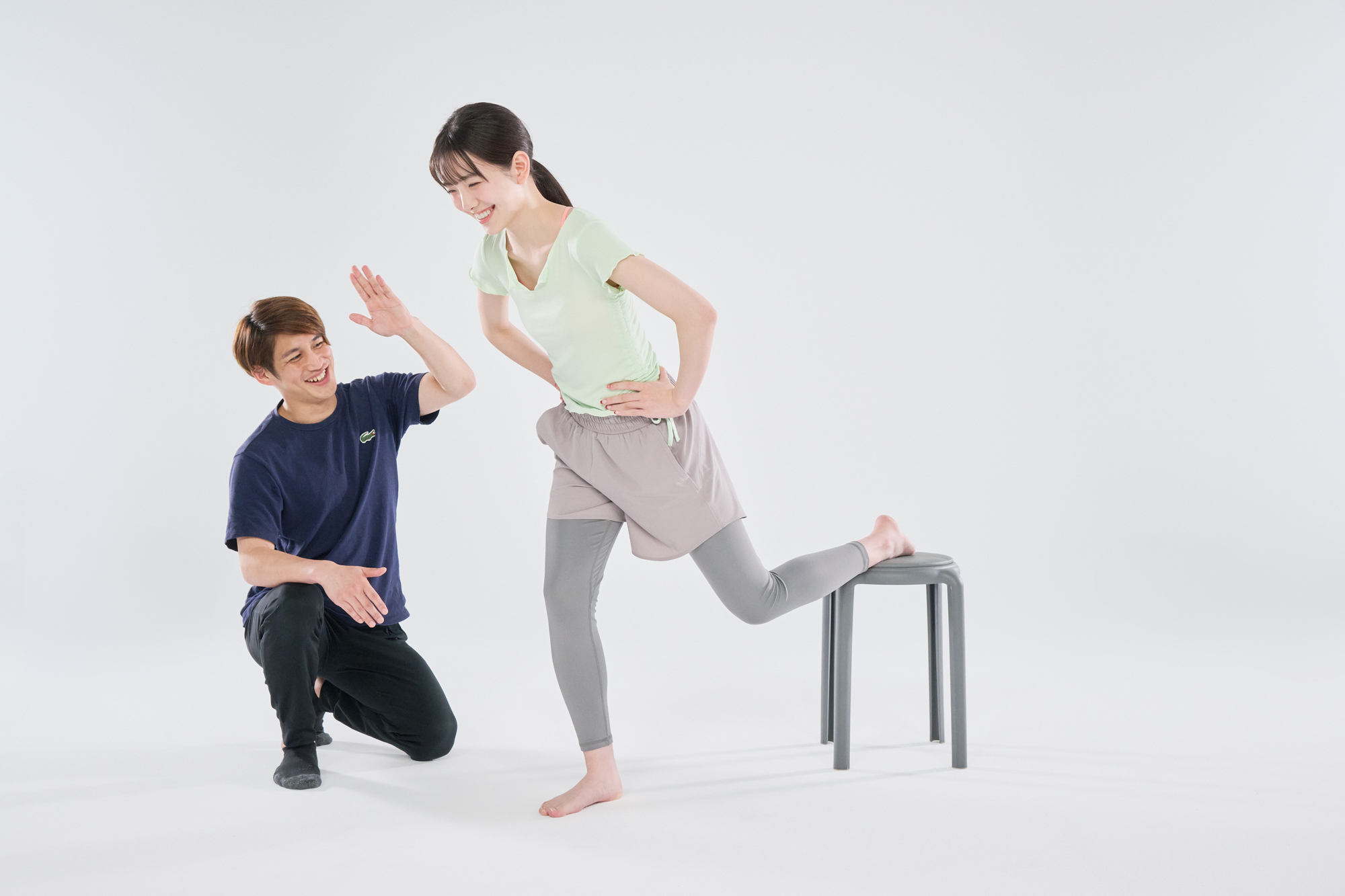 桜井えま　玉置達彦　トレーニング様子