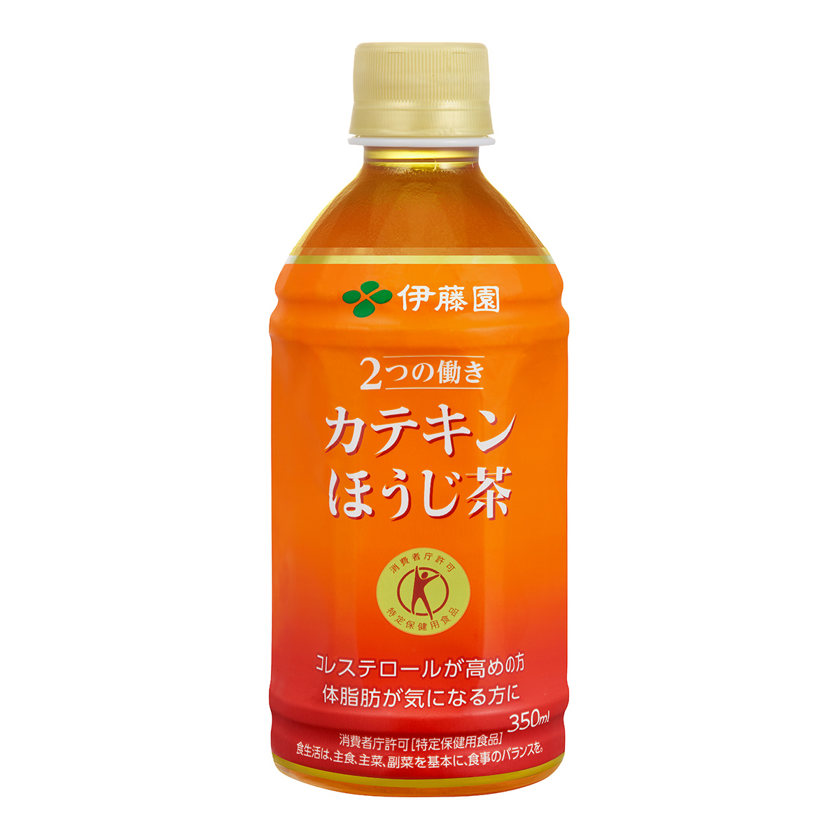 2つの働き カテキンほうじ茶 （特定保健用食品）PET 350ml×24本￥4069（編集部調べ）／伊藤園
