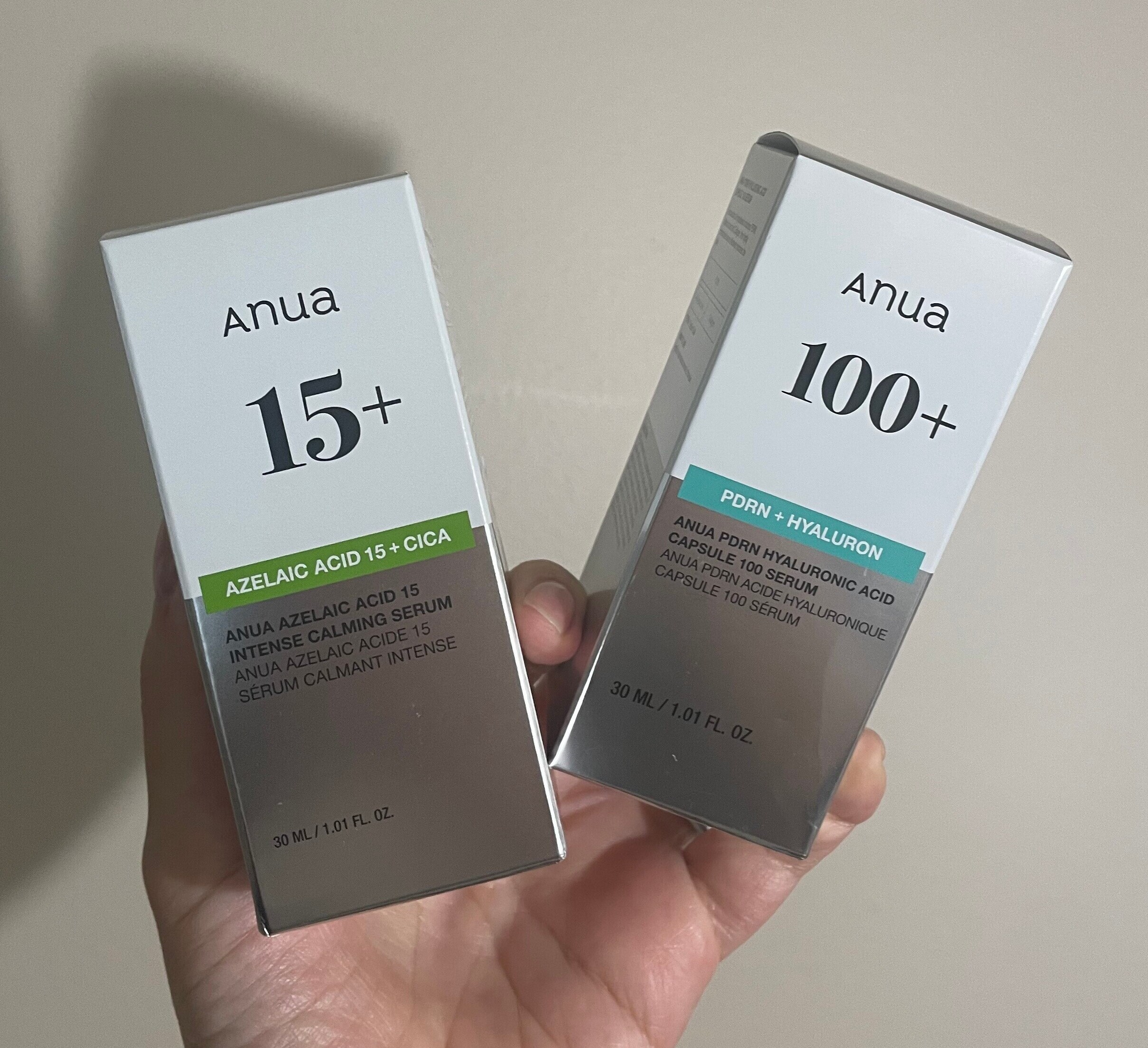 Anua アゼライン酸15 インテンスカーミングセラム、Anua アンプル PDRN ヒアルロン酸カプセル100セラム