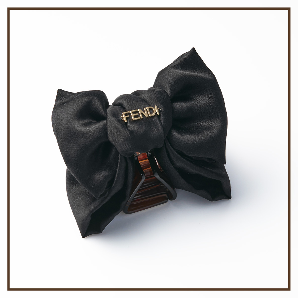 FENDI　フェンディ　ヘアアクセサリー　ヘア小物　ヘアクリップ　リボン