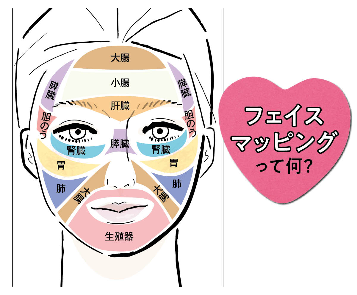 顔の反射区 フェイスマッピング 肌トラブル対策 エイジングケア 小田ユイコ
