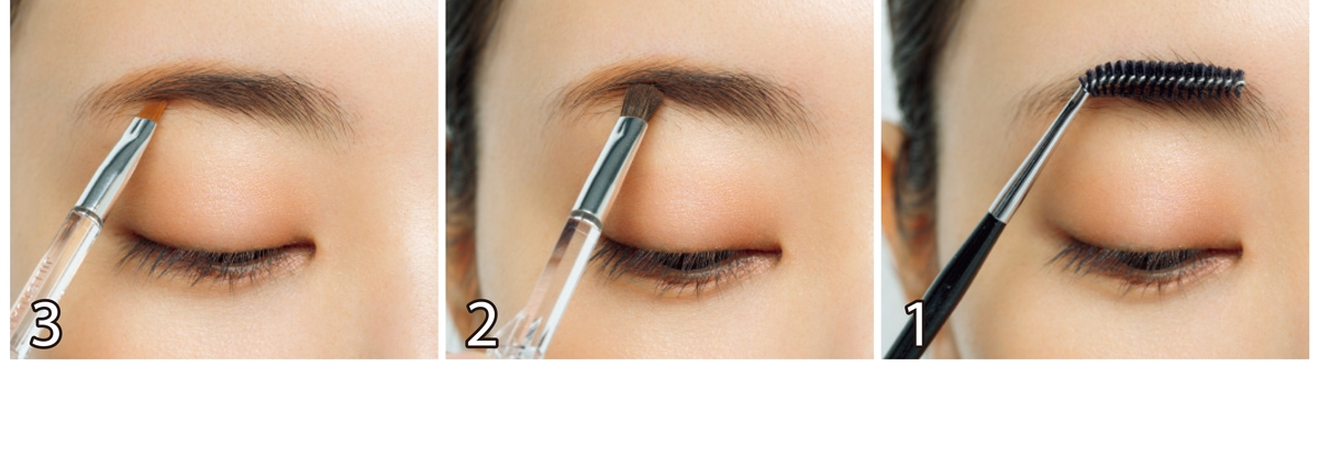 中央から左右に色を広げるのが正解！