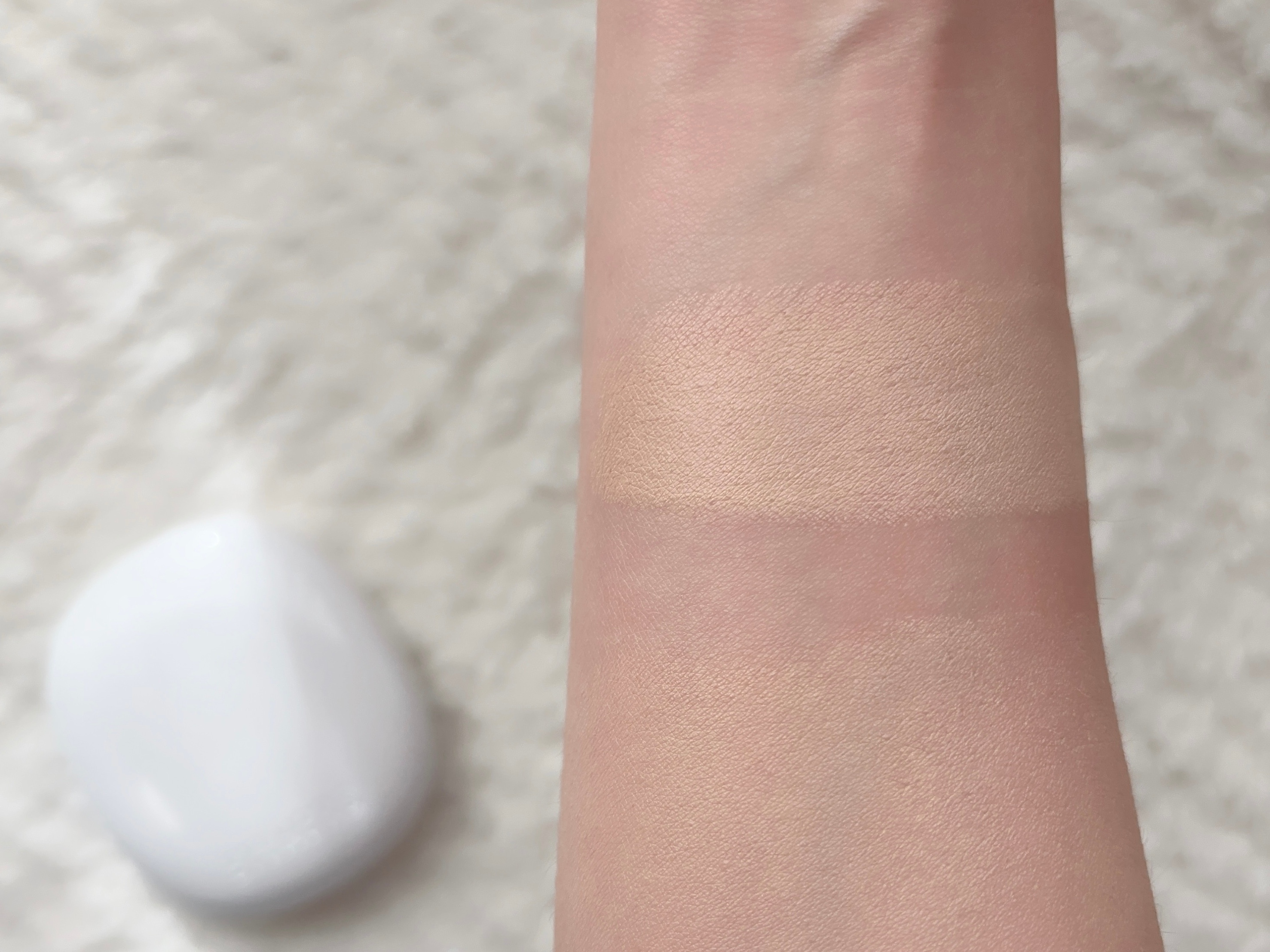 Either& ペブルグロウクッション 17Nバニラのスウォッチ　