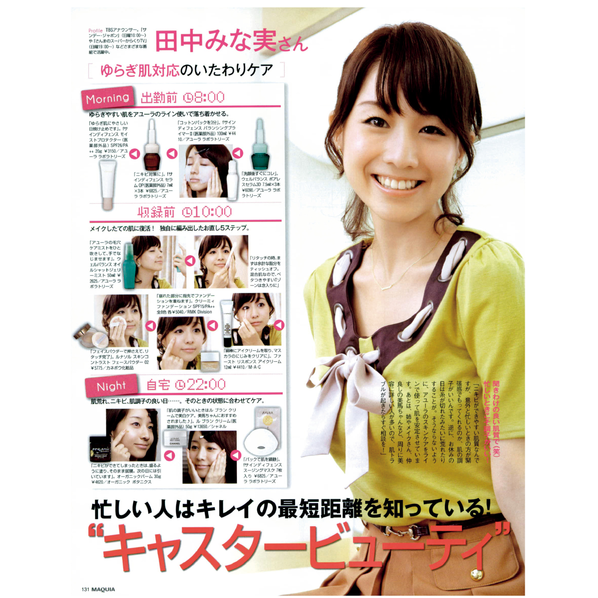 田中みな実 マキア MAQUIA マキア初登場 2012年1月号