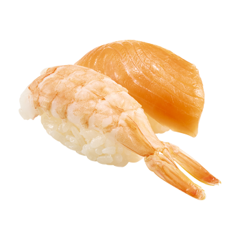 スシロー_えび・サーモン（84kcal）