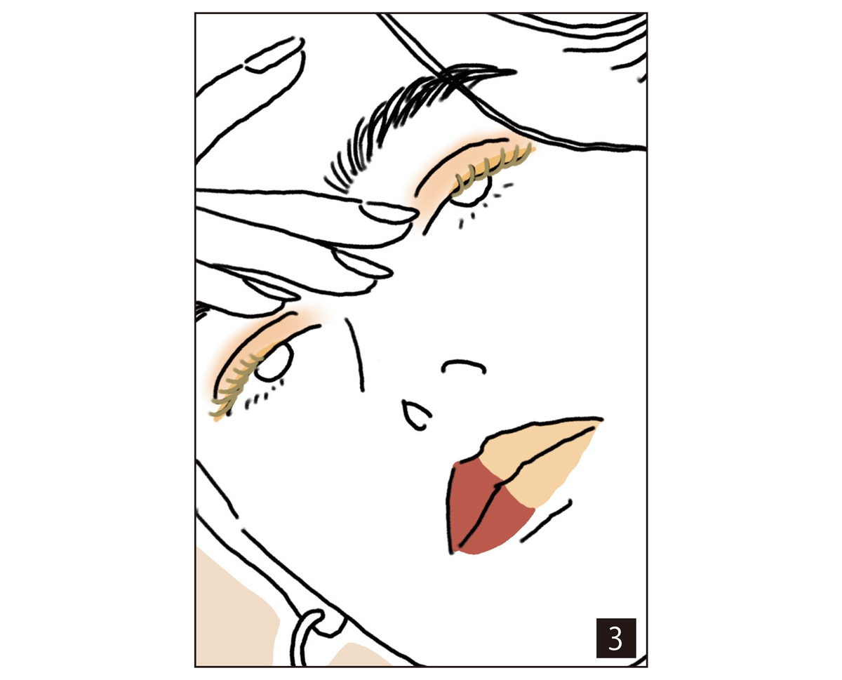 ３ 主役の目元を引き立てるのはどんなリップ？