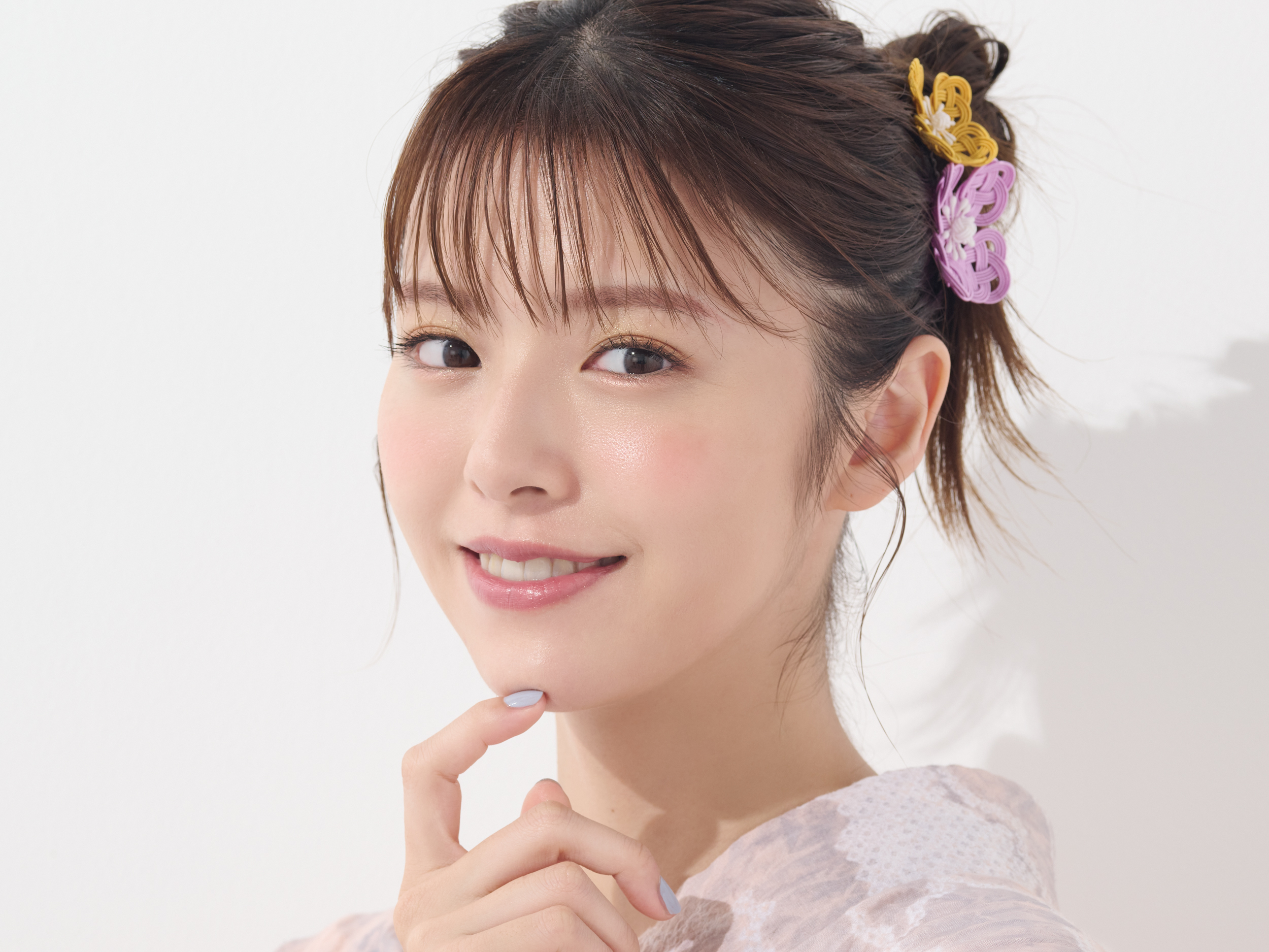 浴衣 ロングヘア メイク 鈴木ゆうか