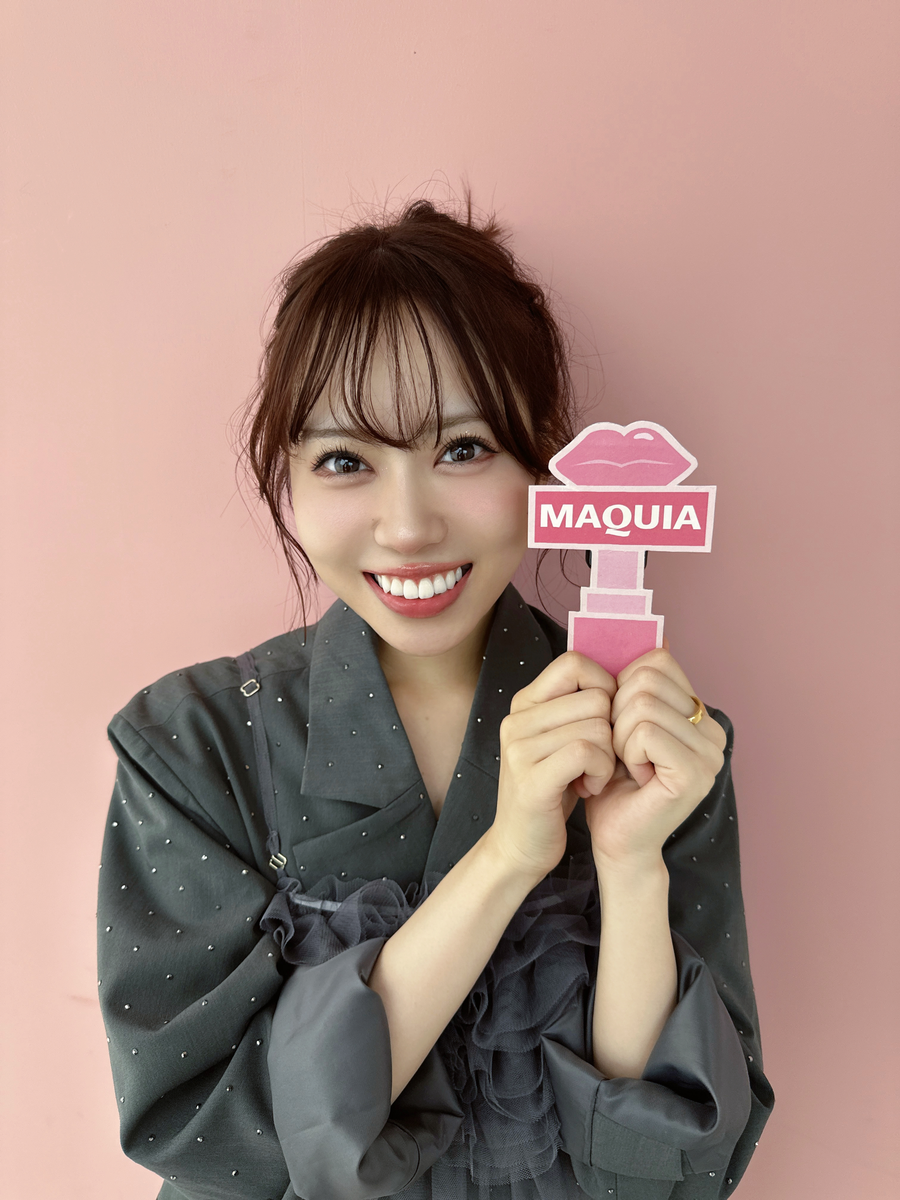 声優伊達さゆり　マキアマイク　笑顔