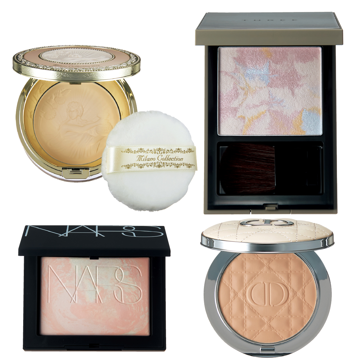 秋の新作フェイスパウダ ディオール NARS THREE ミラノコレクション
