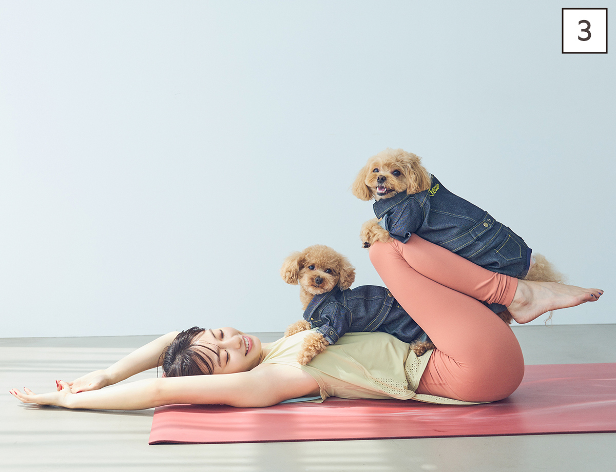 ドッグヨガ　ガス抜きのポーズ③