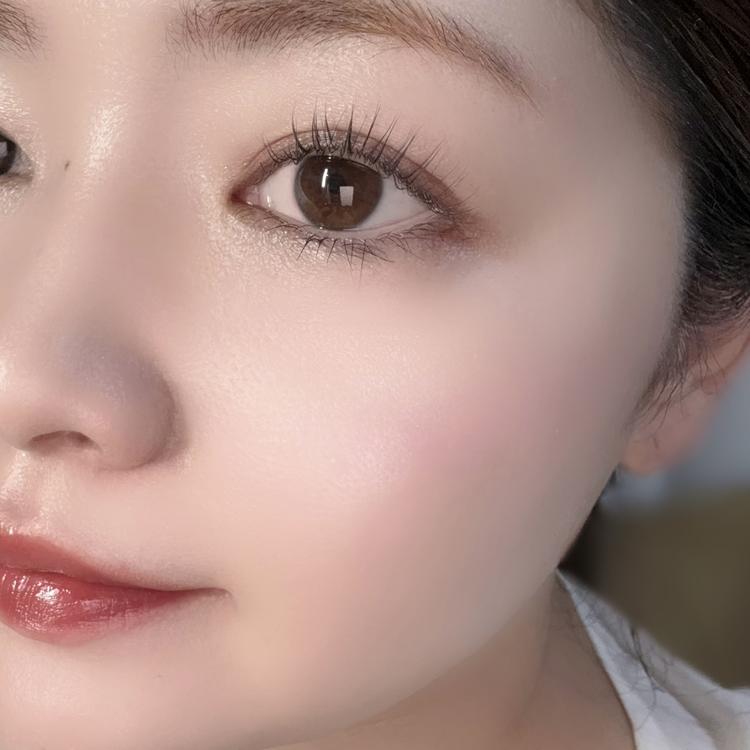 キャンメイク「パウダーチークス」をブルベがスウォッチ P02 リトルシャイピンク ブルべ