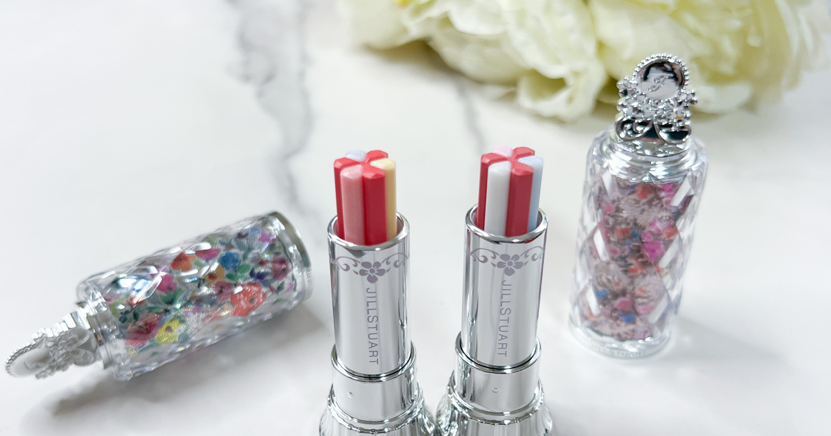 JILLSTUART ブルームリップキャンディ ブリスフルブーケ 全色セット 試してみた】ブルーム リップ キャンディ ブリスフルブーケ JILL