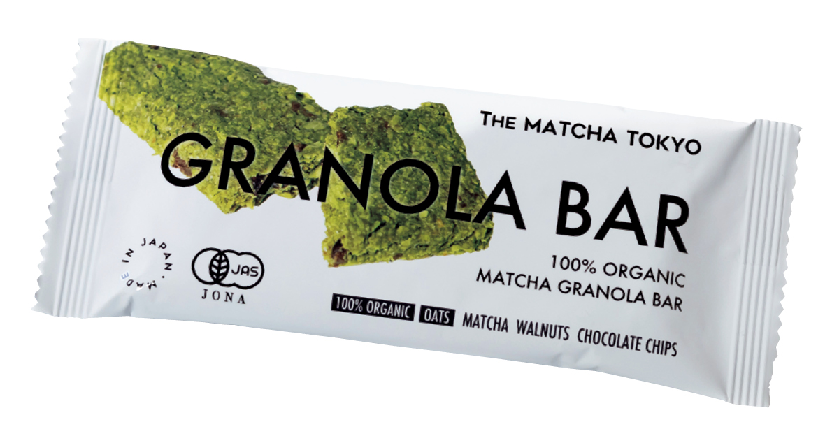 トレンド バズりフード 抹茶 100% ORGANIC MATCHA GRANOLA BAR