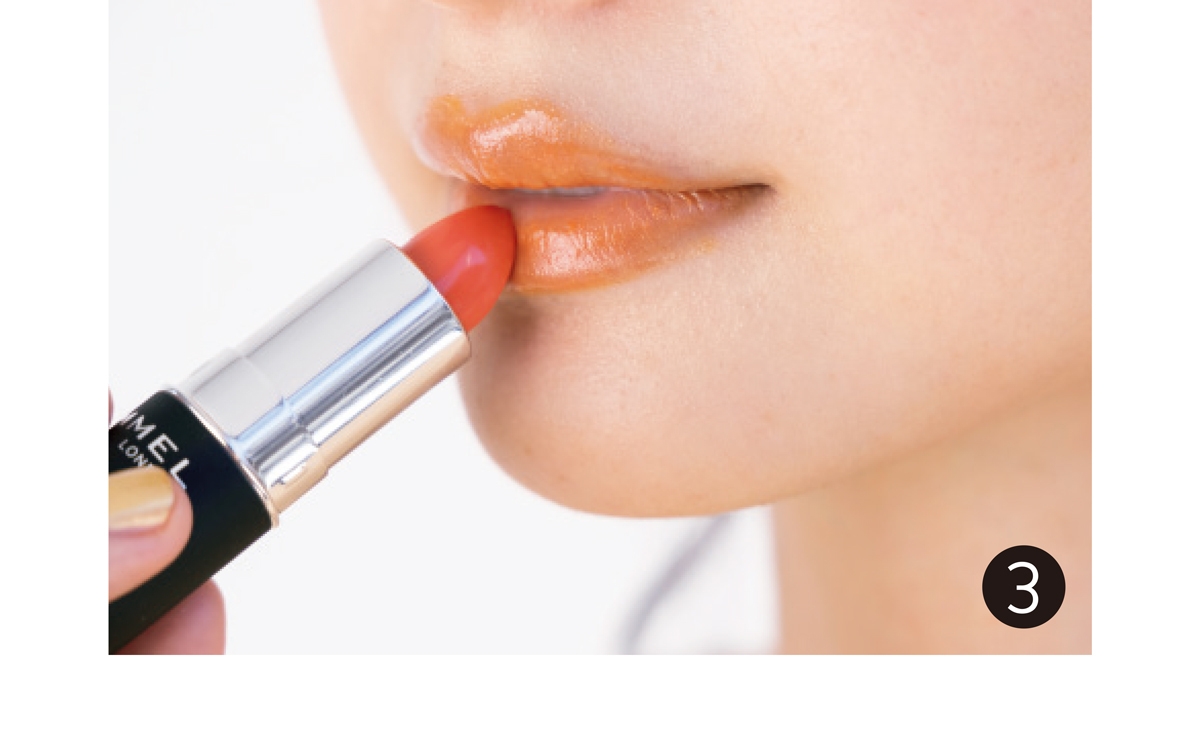 3 2色使いで立体感アップ