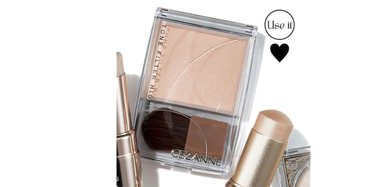 くぼみ・くすみをカバーするおすすめハイライト セザンヌ トーンフィルターハイライト 01