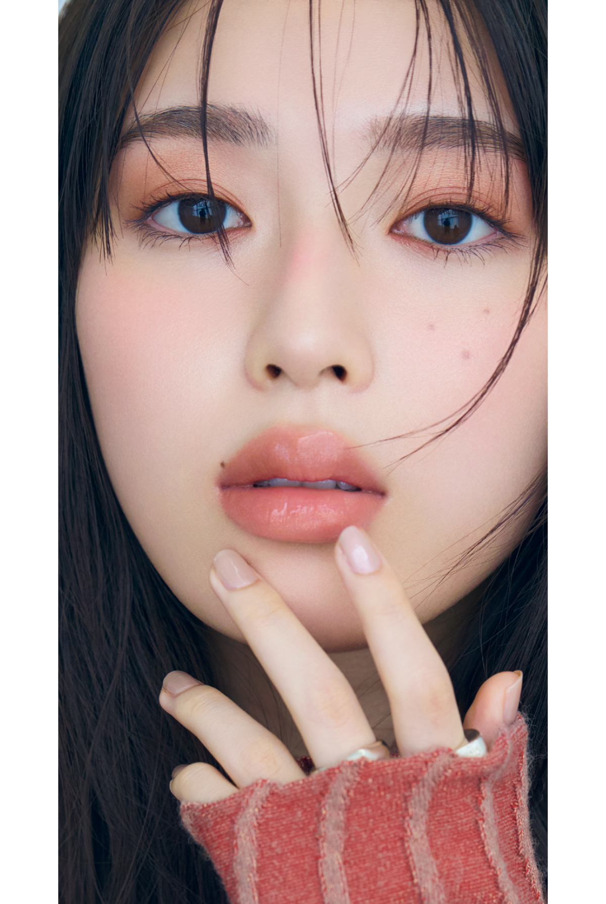 マキア 白石聖 秋メイク 2025 オレンジメイク