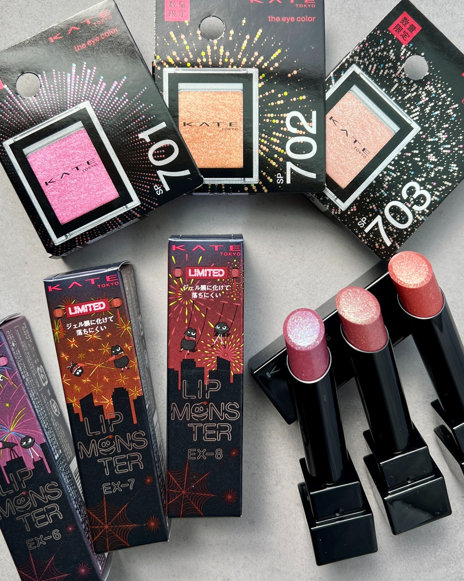 ケイト リップモンスター限定色、アイカラー新色