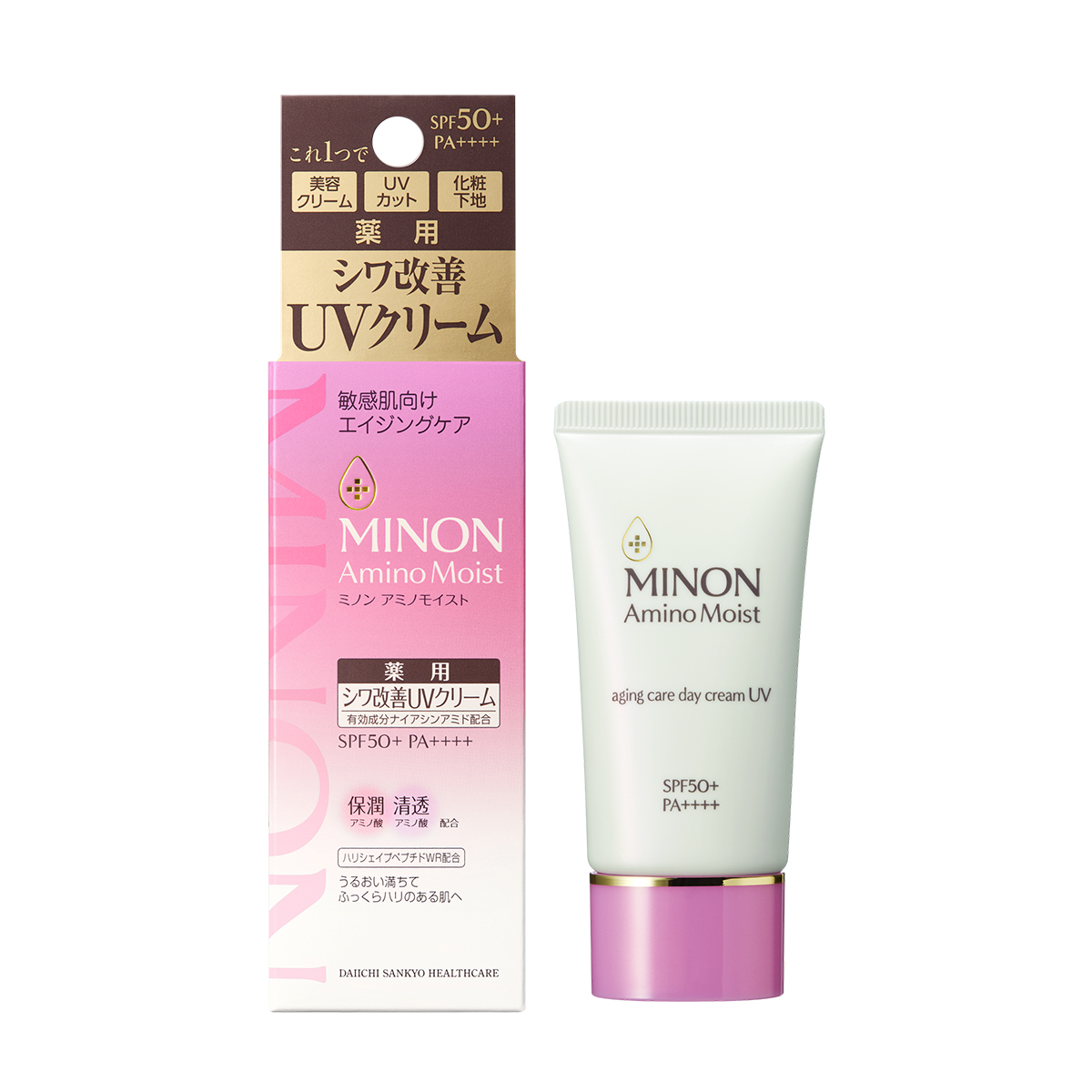 ミノン アミノモイスト エイジングケア デイクリームUV （医薬部外品） 30g ￥2860（編集部調べ）