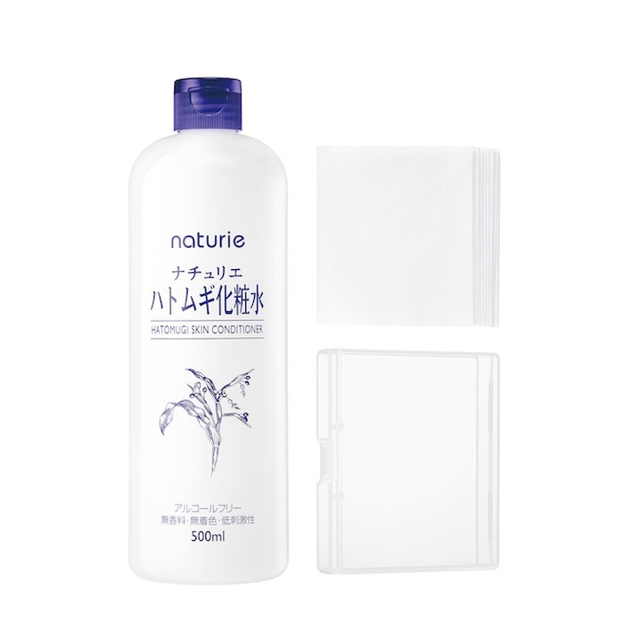 naturie ハトムギ化粧水 限定スクエアシート&ケースつき(化粧水 