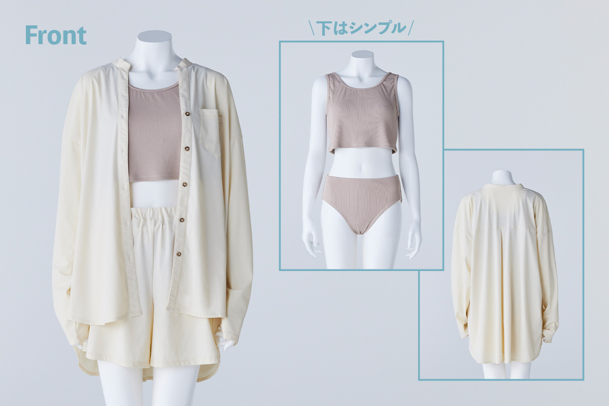 40代からの水着選び  背中の厚みをカバーする水着➀