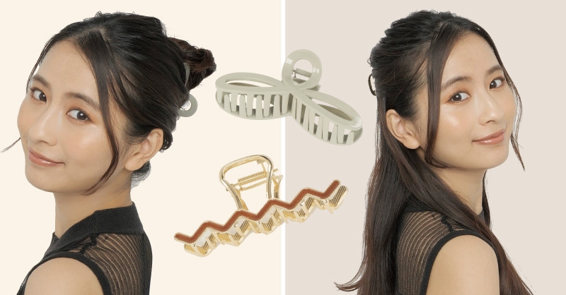 トレンドの“上品スマートなヘアクリップ”で基本の2アレンジ【動画で