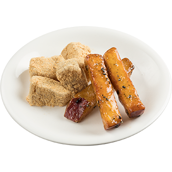 スシロー_わらび餅と大学芋のどっちも盛り（197kcal）