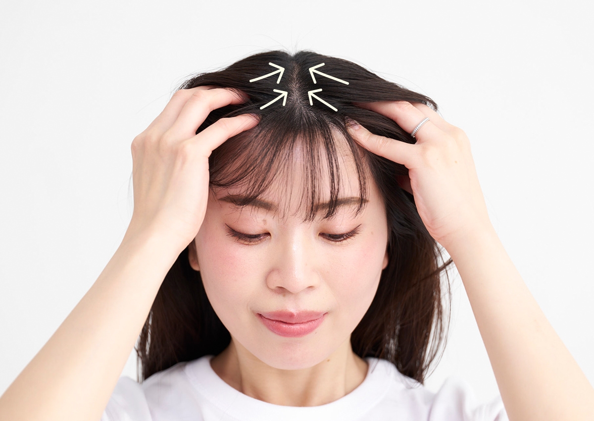 白髪、白髪対策、頭皮マッサージ、ヘアケア、40代の白髪ケア