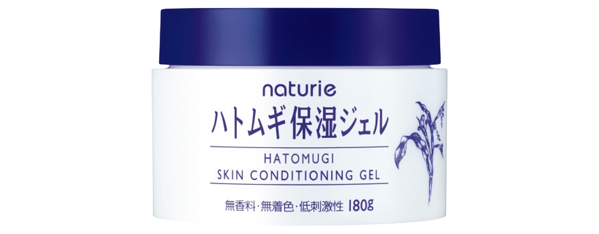 ナチュリエ ハトムギ保湿ジェル 180g ￥990／イミュ