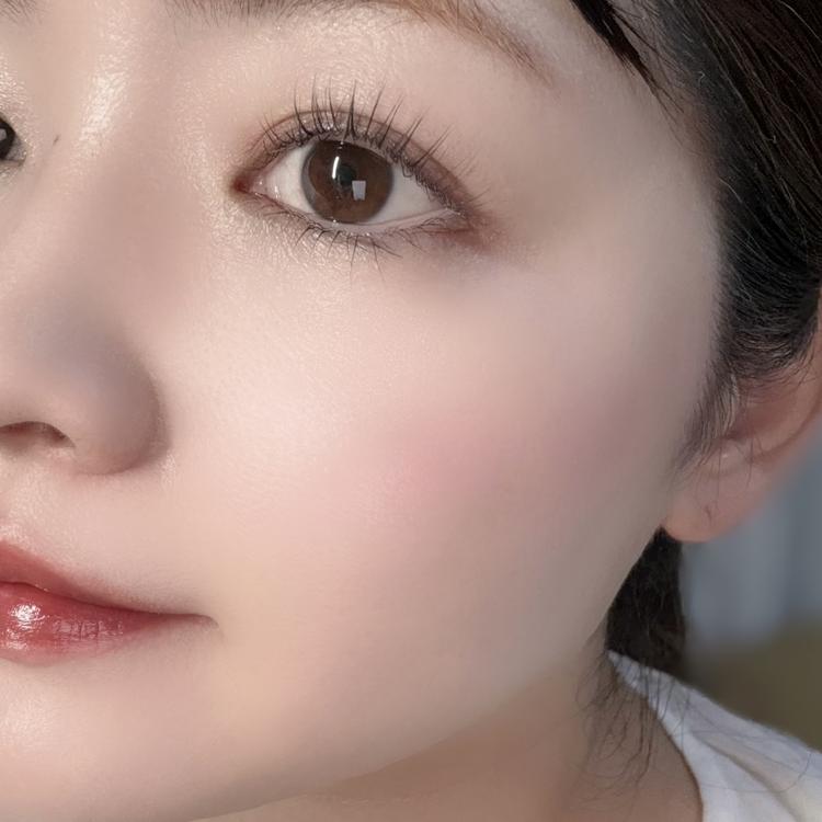 キャンメイク「パウダーチークス」をブルベがスウォッチ P01 パワフルピンク 