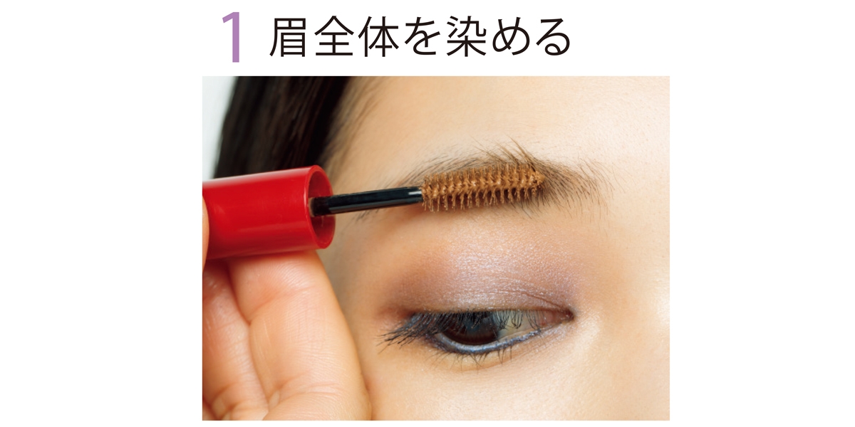 1 眉全体を染める