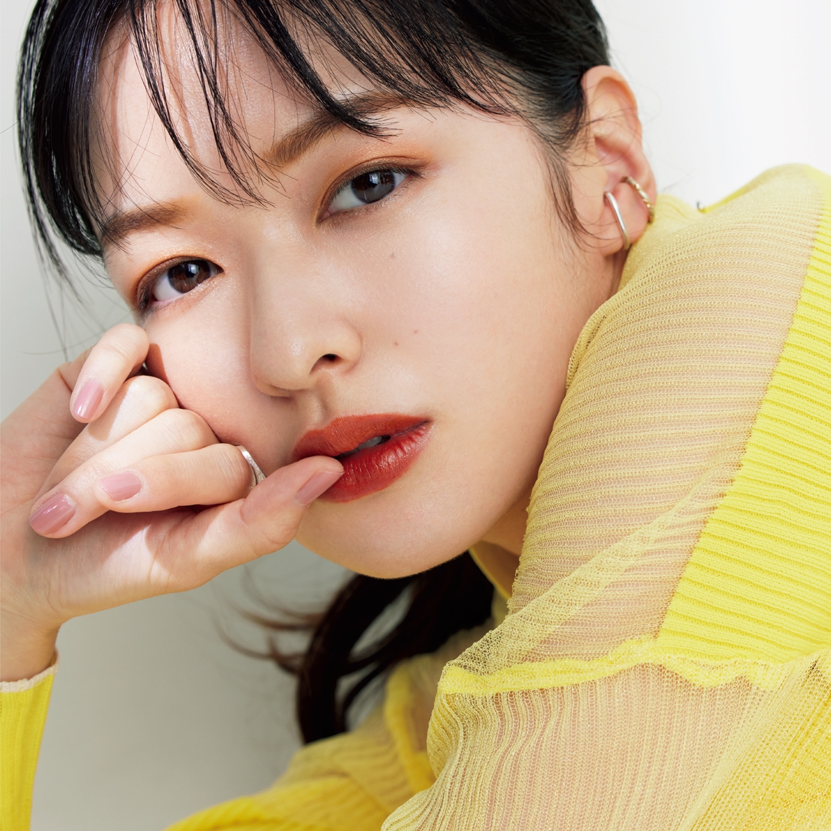 プチプラ　河北裕介　メイク　オレンジ　夏顔