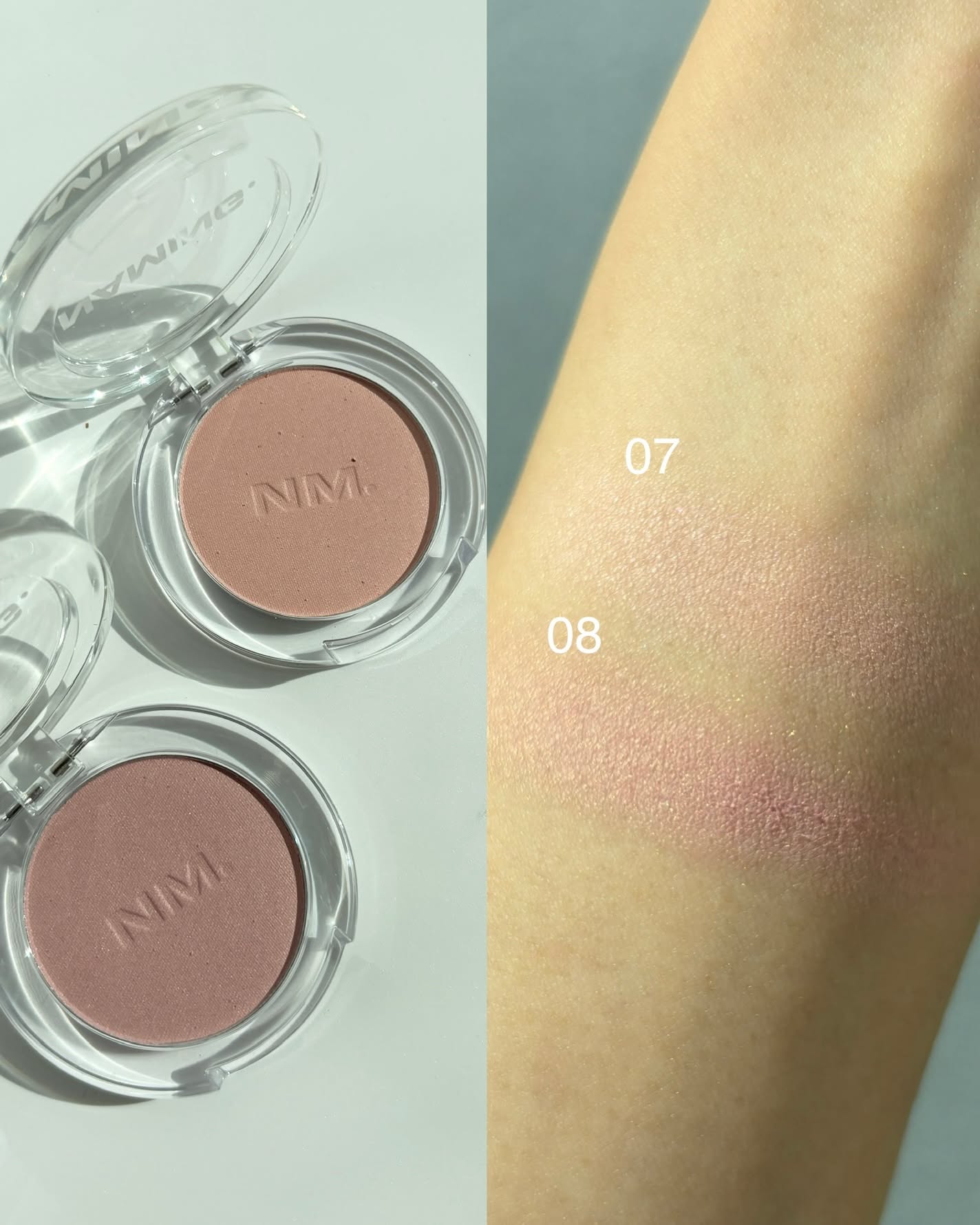 ネーミング フラッフィーパウダーブラッシュ スウォッチ