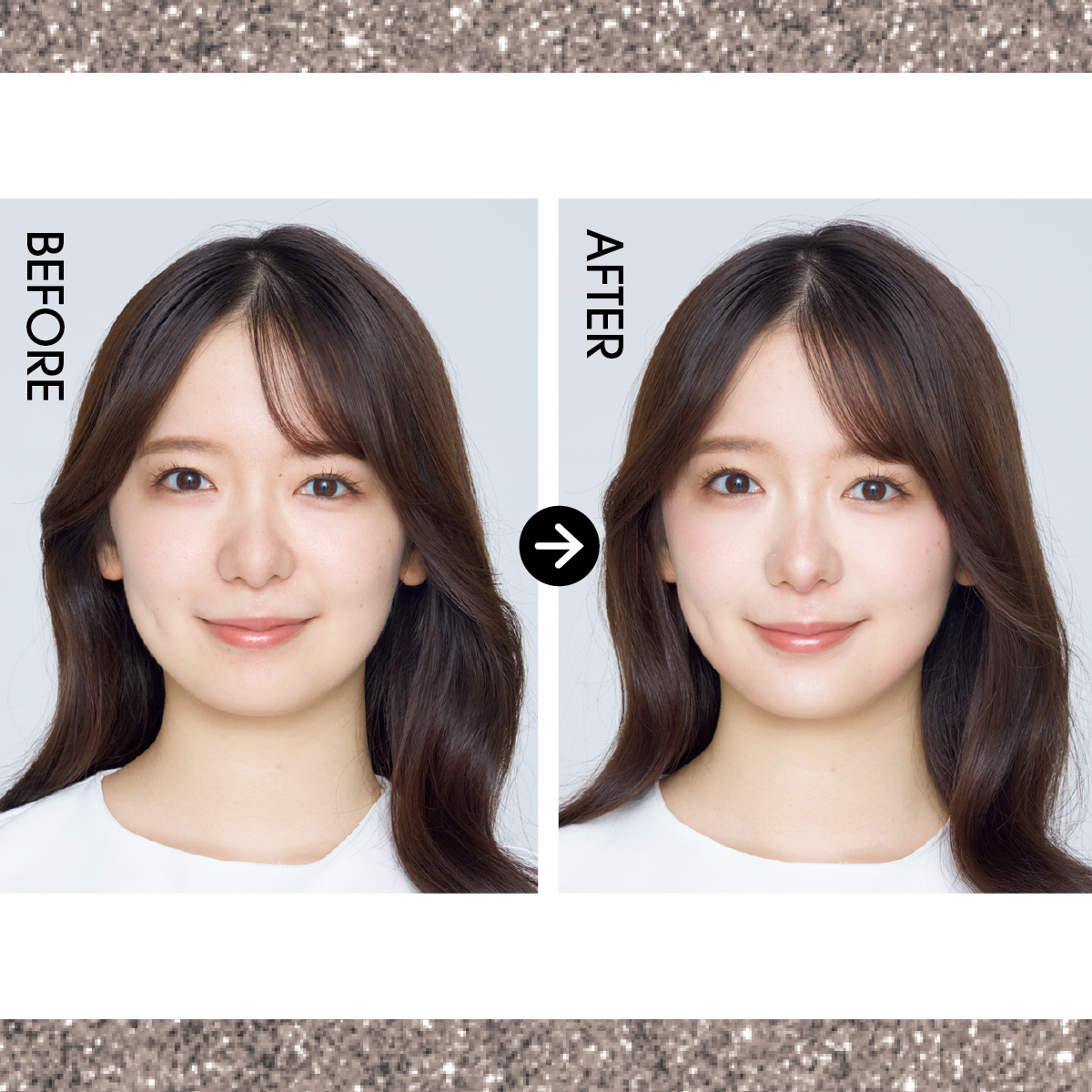 【丸顔さんの小顔術】横幅カバーでVラインに！骨格の魔術師GYUTAE流メイク術