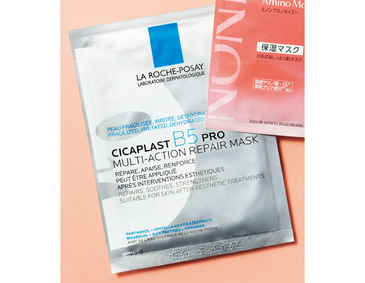乾燥赤み お手入れ方法で気をつけること シートマスク シカプラスト リペアマスク B5 プロ
