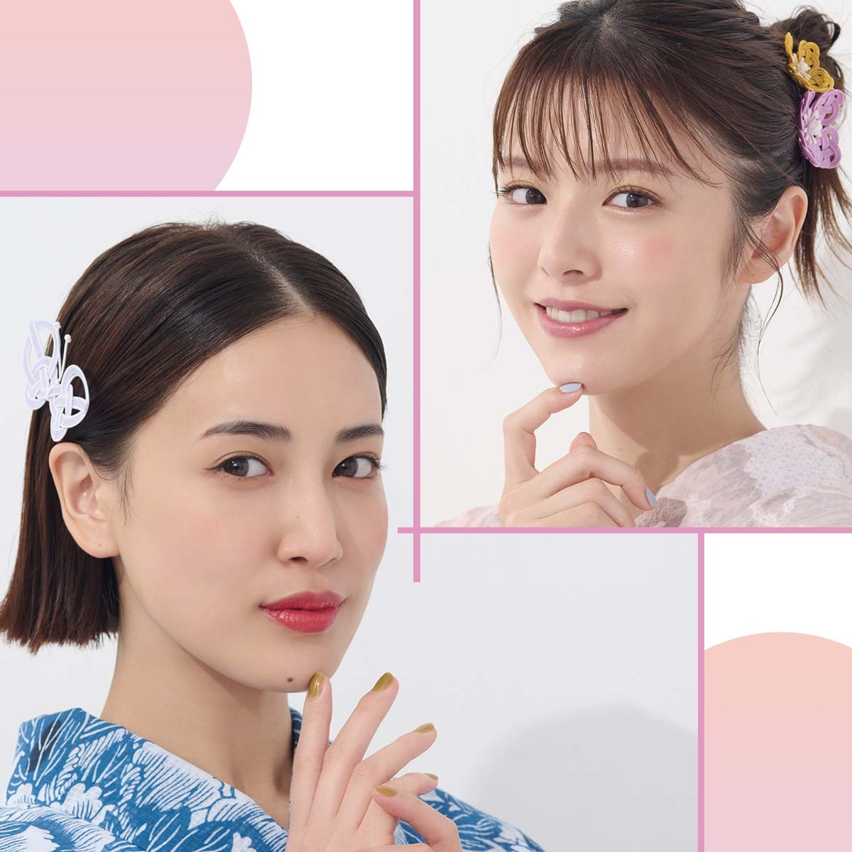 浴衣 ヘアメイク メイク 藤井夏恋 鈴木ゆうか