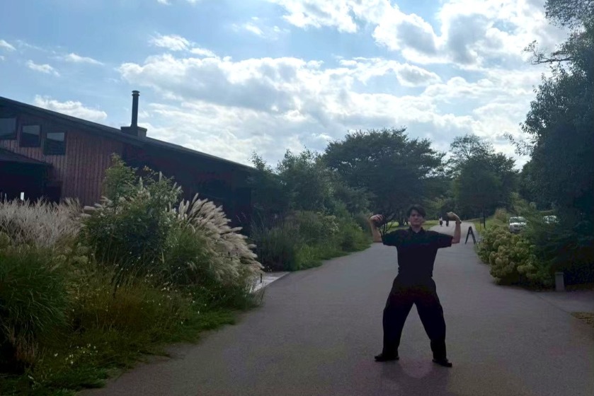 garden AUX PARADISにて（押田さん）